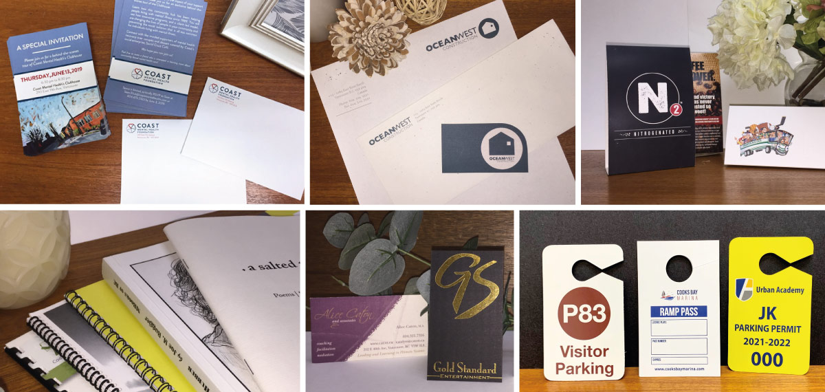 Custom printed paper products