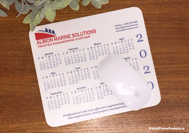 Custom printed mouse pad calendars
